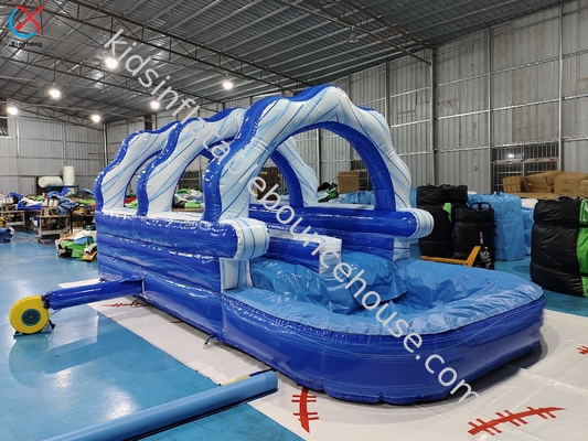 Commercial Inflatable Slip Slide Inflatable Water Double Slides For Outdoor