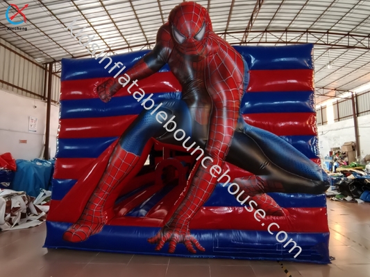 Factory Inflatable Spiderman Bounce House With Slide Combo Inflatable Castle