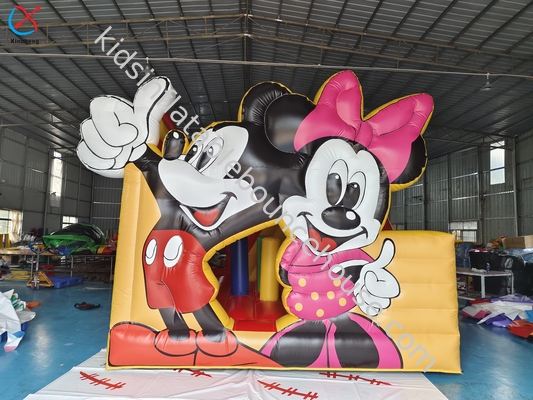 Commercial Mickey and Minnie Inflatable Bouncy House With Slides Combo Castle