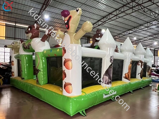 Manufacturer Inflatable Fun City Inflatable Bouncer Jumping Castle With Slide