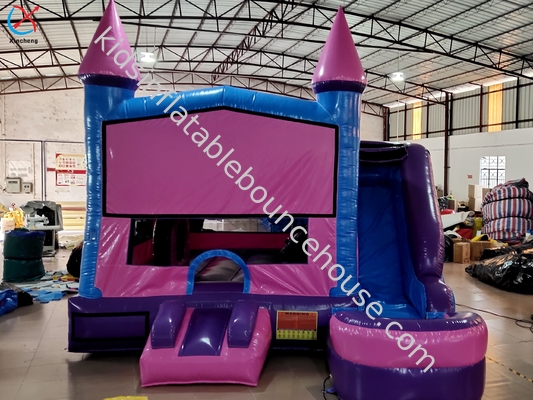OEM/ODM Inflatable Bounce House With Slide Combo Purple Inflatable Jump House