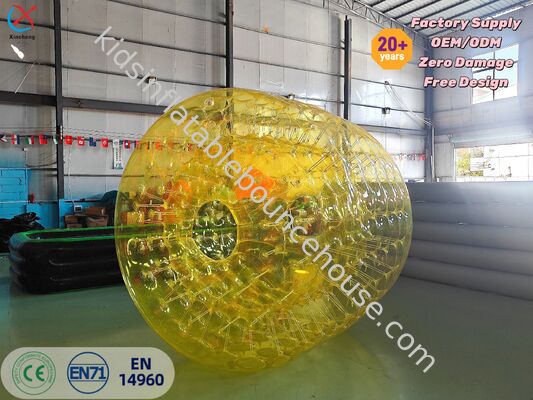 Custom Inflatable Zorb Ball Transparent PVC Human Hamster Ball For Outdoor Adults