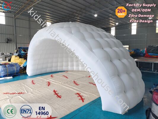Commercial Custom White Inflatable Dome Tent Inflatable Igloo Shelter Tent Outdoor