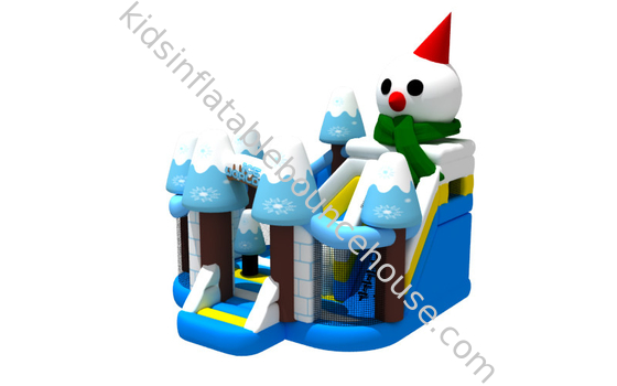 Inflatable Combos Christmas Inflatable Jump House Snowman Castle Bouncer Toys Iceword