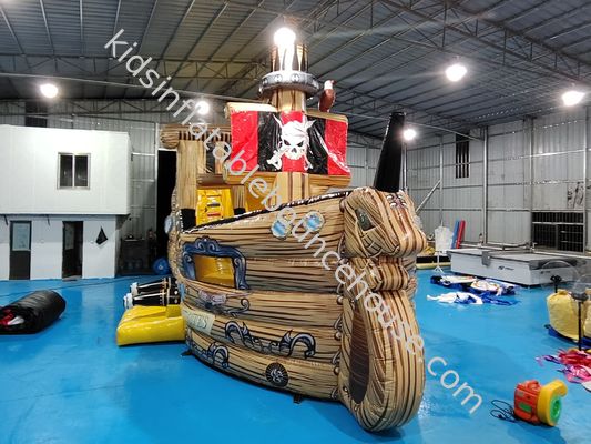 Customized PVC Inflatable The Pirate Ship Inflatable Obstacle Course ...